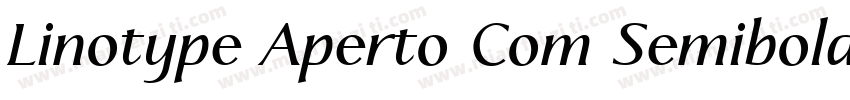 Linotype Aperto Com Semibold字体转换